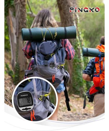PINGKO Portable Sport Pedometer - Track Steps, Distance, Calories - Fitness Tracker (Black) - Buy Online on GoSupps.com