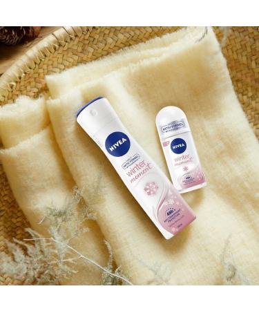 NIVEA Winter Moment Deo Roll-On 50 ml Antiperspirant with Winter Scent 48 Hour Antibacterial Deodorant - Buy Online on GoSupps.com
