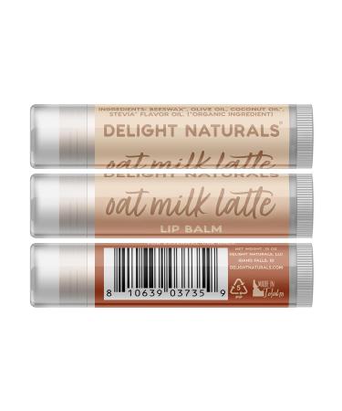 Delight Naturals Latte Trio Lip Balm Gift Set - Brown Sugar Latte Lavender Latte Oat Milk Latte - Buy Online on GoSupps.com