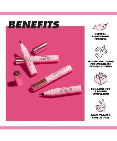 Lime Crime Freckle Pen in Amber - Lightweight, Long-Lasting & Waterproof Dot Spot Pen for Natural Freckled Look - Vegan & Cruelty-Free - Buy Online on GoSupps.com