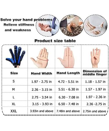 Finger Rehabilitation Stroke Both Hand Training Rehabilitation Robot Gloves Stroke Hemiplegia Hand Splint Finger Orthosis for Relieve Wrist & Thumb Pain Blue XL Size bonny369 Blue XL size - Buy Online on GoSupps.com