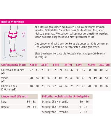 Buy Medi Medive Compression Stockings for Men - CCL2 Knee Socks | Short Black Size VI | High-Tech Fibers with Clima Comfort & Fresh - Buy Online on GoSupps.com