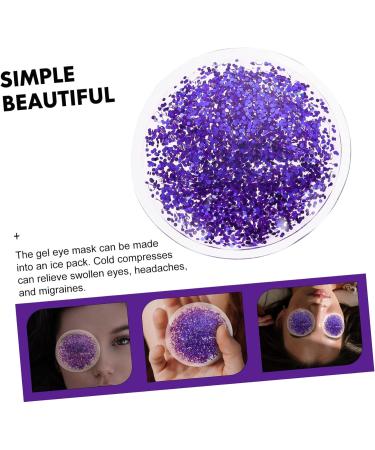 Angoily 2 Pairs Gel Eye Mask Round Cold Hot Eye Cover Cooling Eye Cover Women Eye Covers Reusable Eye Sleep Patch Under Eye Pad Fatigue Relaxing Eye Pads Summer Purple PVC Ice Cream - Buy Online on GoSupps.com