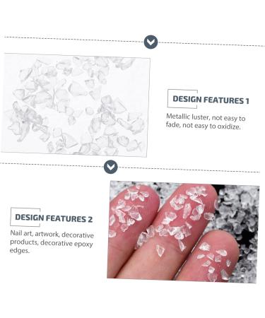 IWOWHERO 1 Glass Chip DIY Epoxy Filling Nail Art Charms Nail Crushed Glass Nail DIY Glass Fillers DIY Nail Art Crushed Glass DIY Charm Fillers DIY Epoxy Fillers Manicure Fillers 0.5X0.3cm transparent - Buy Online on GoSupps.com