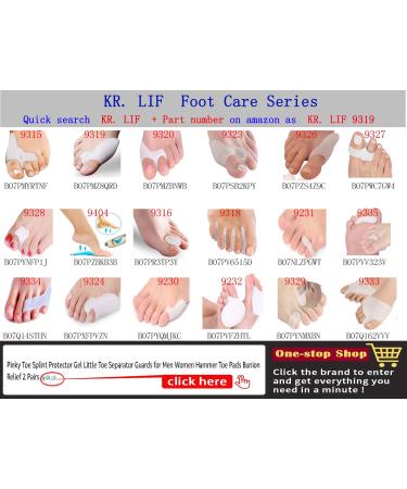 Toe Separator Corrector for Hammer Toe - Silicone Straightener & Cushions for Men & Women - Hallux Valgus Relief - Comfortable Fit for Shoes (1 Pair - Buy Online on GoSupps.com