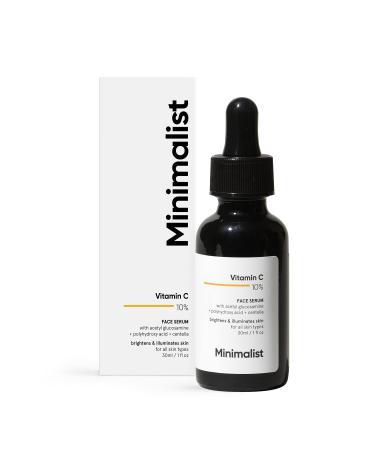 Minimalist 10% Vitamin C Face Serum for Glowing Skin, 30 ml | Highly Stable & Effective Glowing Skin Vit C Serum For Women & Men