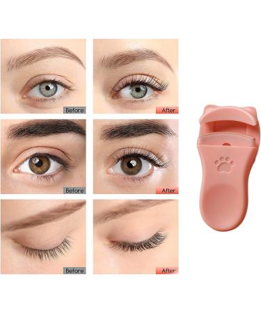 2 Pieces Cat Paw Portable Eyelash Curlers | Mini Wide Angle Eyelash Pliers | Professional Eyelash Tool for All Eye Shapes (Pink) - Buy Online on GoSupps.com