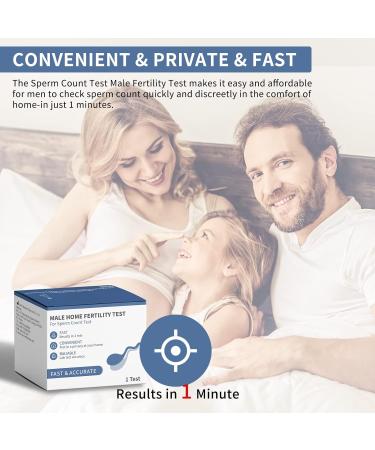 Miorit Fertility Home Test Kit for Men - Normal or Low Sperm Count Levels, Easy Read Results - Accurate & Private - Buy Online on GoSupps.com
