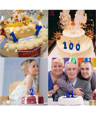 NEWCANDLE Blue 1st Birthday Candle - Roman Numeral Cool Number Candle for 1 Year Old Cake Celebration - Buy Online on GoSupps.com