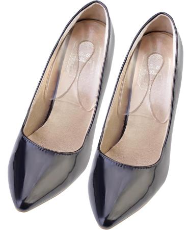 2-Pack U-Shaped Silicone Gel Heel Cups for Plantar Fasciitis & Heel Spurs - Pain Relief Foot Care - Buy Online on GoSupps.com