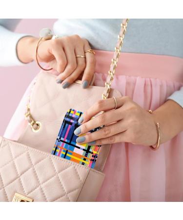 Travel Lipstick Organizer Case - Portable Makeup Bag with Mirror | Colorful Abstract Art Print D156y0atlt for International Shipping - Buy Online on GoSupps.com
