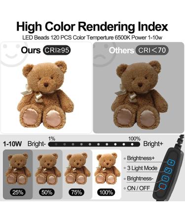 Emart 12x12 Light Box Photography Studio with 120 LED Lights, 6 Backdrops - Portable Dimmable Shooting Tent for Jewelry - New Black - Buy Online on GoSupps.com