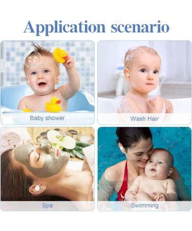 60 Pcs Waterproof Ear Protection Sticker for Baby | Soft Disposable Earplugs for Shower and Swimming | Inner Ear Protection Patch - 4.5x7cm - Buy Online on GoSupps.com