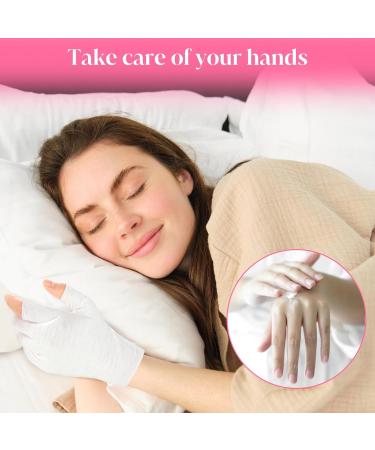 3-Pack Touchscreen Cotton Gloves for Eczema & Dry Hands | Moisturizing Spa Treatment Gloves for Cracked Skin - Washable Overnight Relief for Women - Buy Online on GoSupps.com