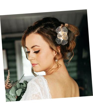 DRESSOOS flower hair accessories girl hair accessories bridal hair accessories headpiece for wedding decoration metal hair comb bridal hair accessory hair pin Hanfu alloy Hair up bride - Buy Online on GoSupps.com