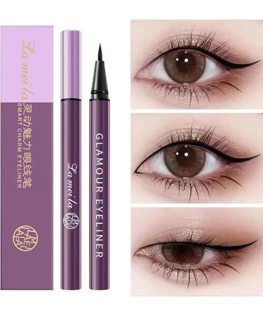 Waterproof Black Eyeliner - Travel Smudge Proof Liquid Eye Liners with Fine Tip Portable Black Eye Liners for Beginners Long Wear Fast Drying Eye Makeup for Travel Huyath - Buy Online on GoSupps.com