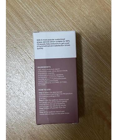 10 Sets Reusable Eyebrow Templates Waterproof Eyebrow Powder & Stamp Kit - Perfect for Flawless Brows | International Shipping Available - Buy Online on GoSupps.com