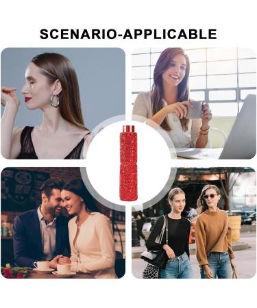 Yianyal Rhinestone Empty Spray Bottle | Refillable Bling Crystal Travel Perfume Bottle Pocket Size 10ml Outdoor Travel Dispensing Bottle for Cosmetic & Perfume Other Liquids Red - Buy Online on GoSupps.com