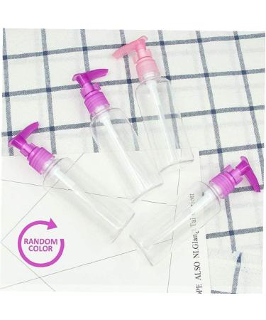 Canjerusof 4-Pack Refillable Pump Dispenser Bottles - 100ml Lotion Shampoo & Massage Oil Travel Bags in Random Colors - Buy Online on GoSupps.com