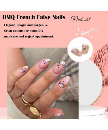 Rainbow Swirl Square False Nails Short 24Pcs - Cute Press on Nails with Glue - Pastel Stick on Nails - Nail Art Set (#XH) - Buy Online on GoSupps.com