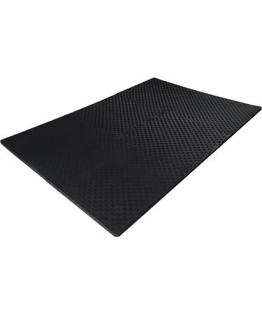 BalanceFrom Puzzle Exercise Mat - EVA Foam Interlocking Tiles - 1 Thick - Black - 24 Sq Ft - Buy Online on GoSupps.com