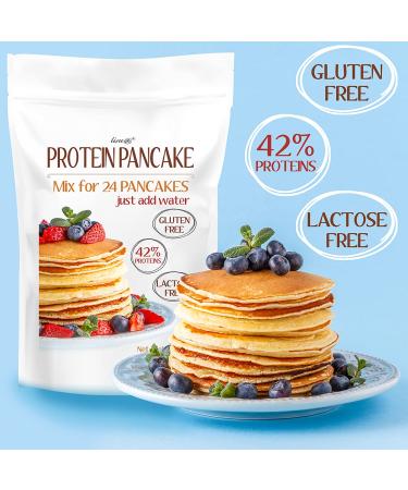 LINE Protein Pancakes - 24 Low Sugar Gluten Free Lactose Free - Natural Taste | 240g Ready to Ship Worldwide - Buy Online on GoSupps.com