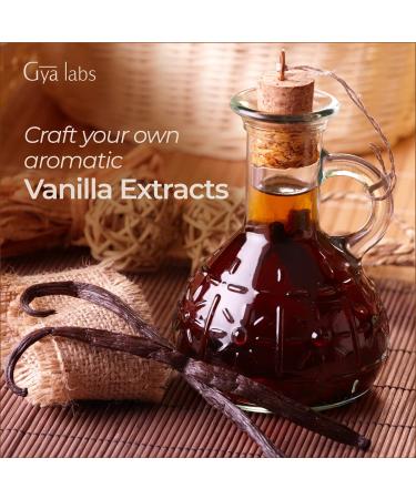 Tahitian Vanilla Beans Grade A+ - Fresh 5-7 Pods for Extract, Baking & Cooking - Gya Labs 1.2oz - Buy Online on GoSupps.com