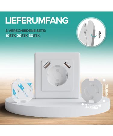 Safemate Child Lock Socks (20 Pack) - Enhanced Safety for Babies & Toddlers | Socket Protection with Kidsafelock - Buy Online on GoSupps.com