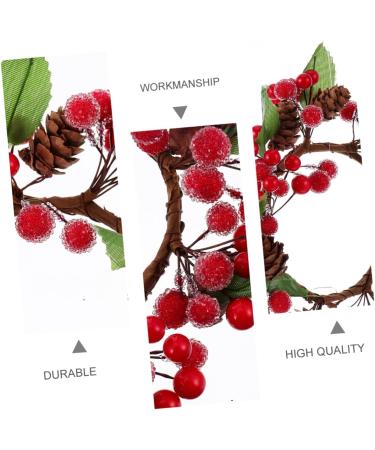Zerodeko 3 Pcs Christmas Wreath Window Wreaths Christmas Pine Needle Decoration Christmas Swag Winter Fruit Wreath Xmas Window Garland Holiday Greenery Wreath Green Leaves Red Fruit Plastic - Buy Online on GoSupps.com