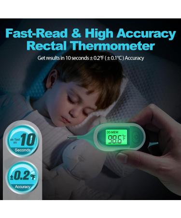 Buy Baby Thermometer - Fast & Accurate Digital Rectal Infant Thermometer with Fever Alarm & LCD Display - Buy Online on GoSupps.com