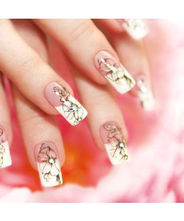 500 Pieces Acrylic Artificial False Nail DIY UV Gel Acrylic False Nail Art Tips (Translucent Natural French) 500 Pieces Translucent Natural French - Buy Online on GoSupps.com