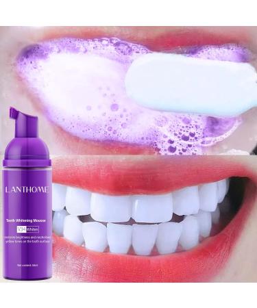 V34 Toothpaste - Teeth Whitening Mousse for Brightening & Neutralizing Yellow Tones - 50ml | International Shipping Available - Buy Online on GoSupps.com