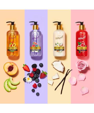 Wottagirl Coconut & Vanilla Shower Gel | Non-Toxic Paraben Free | 300ML for Women - Shop Internationally - Buy Online on GoSupps.com