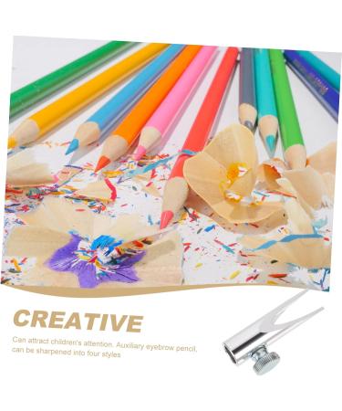 NOLITOY 5pcs Eyebrow Sharpening Tool Pencil Sharpeners Dual Make up Aluminum Alloy Student Supplies Silverx5pcs 4.5x2cmx5pcs - Buy Online on GoSupps.com