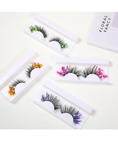 6D Glitter False Lashes for Halloween & Cosplay Makeup - 4 Pairs (Elegant Style) - Buy Online on GoSupps.com