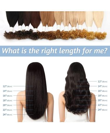 Benehair Nail Tip Hair Extensions 100% Real Human U Tip Hair Extensions 14Inches 50 Strands 1g/Strand#01 Jet Black 14Inches Jet Black - Buy Online on GoSupps.com