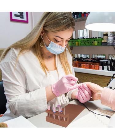 Nail Drill Bit Storage Waters Nail Drill Bit Organizer Organizer Nail Drill Bit Organizer 23 Holes Small Nail Tool Display Rack Brown - Buy Online on GoSupps.com