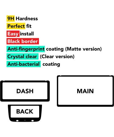 Rivian R1T / R1S Screen Protectors - Easy Install, No Bubbles - Clear PET Film for Navigation, Dash, and Back Screens - Buy Online on GoSupps.com