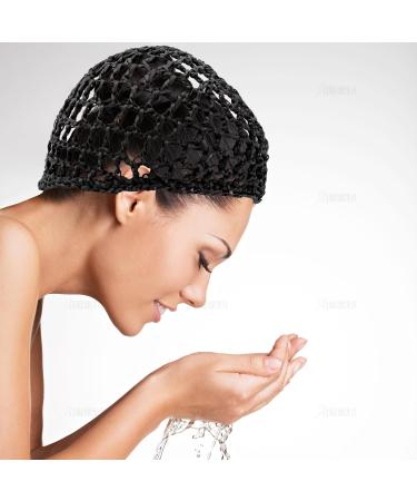 AUEAR Mesh Crochet Hair Net Thick Short Hair Net Snoods Cover Women Hairnet for Sleeping Multicolor One size - Buy Online on GoSupps.com