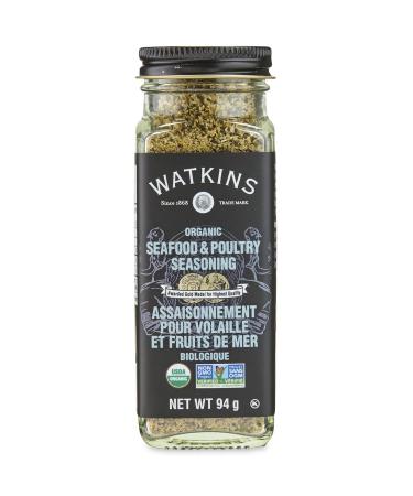 Watkins Gourmet Organic Spice Jar Seafood & Poultry Seasoning Non-GMO Kosher 94 g