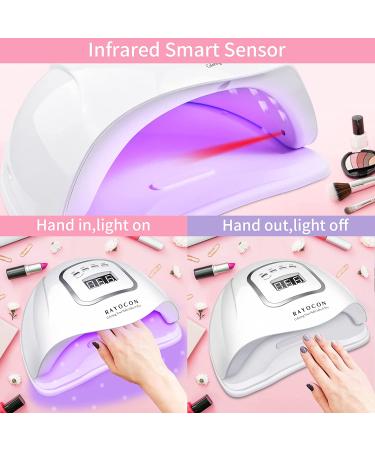 120W UV LED Gel Nail Lamp for Fast Curing | Lightweight Salon Quality Nail Dryer - Buy Online on GoSupps.com