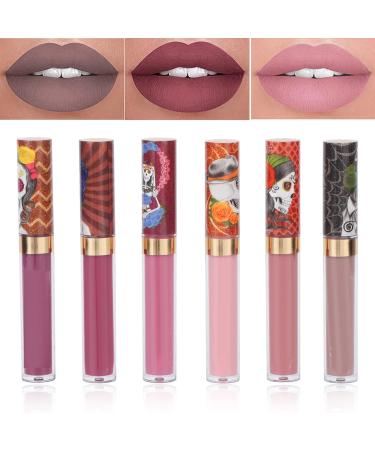 6PCS Matte Nude Lipstick Set - Long-Lasting Waterproof Lip Gloss High Pigment Non-Stick Cup | International Shipping - Buy Online on GoSupps.com