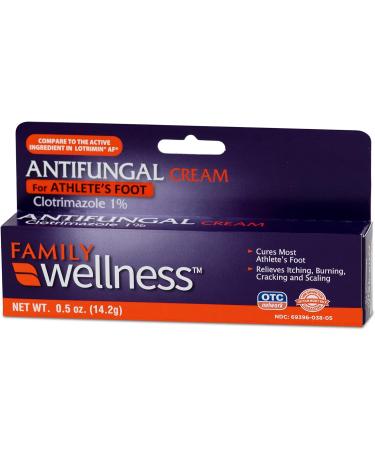 Family Wellness Antifungal Clotrimazole 1% Cream 4-Pack for Athlete's Foot, Jock Itch, Ringworm - 910334 - Buy Online on GoSupps.com