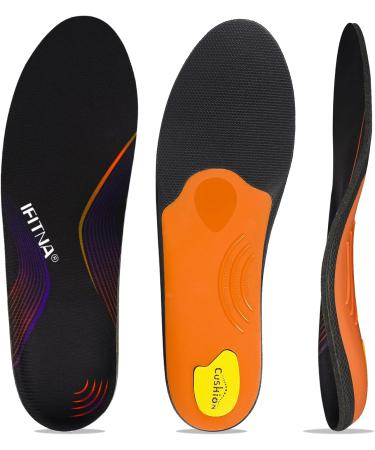 Full Length Metatarsal Arch Support Insole for Flat Feet Plantar Fasciitis | Shock Absorption for Foot Soreness Relief | Unisex Athletic Work Shoes (UK-10/29CM/11.42 Black) - Buy Online on GoSupps.com