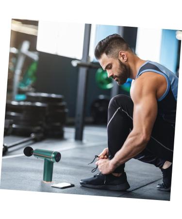 Imikeya Deep Tissue Fascia Gun Massage Device - Portable Percussion Massager for Muscle Treatment - Green 14x14x4.3cm - Buy Online on GoSupps.com