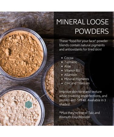 RD ALCHEMY Medium 100% Natural Organic Mineral Loose Powder SPF 40 - Lightweight Concealer Foundation for Flawless Natural Look - Talc, Bismuth, Oil Free - Buy Online on GoSupps.com