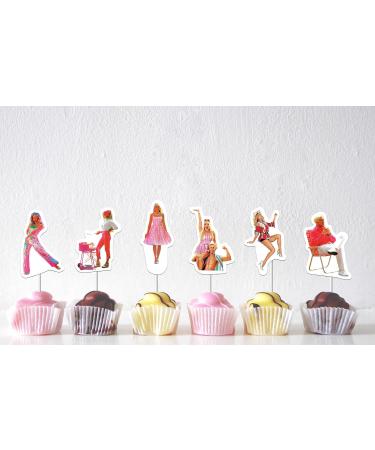 25 Pcs Cartoon Birthday Cake Toppers and Cupcake Toppers - Theme Party Decorations Supplies - Buy Online on GoSupps.com