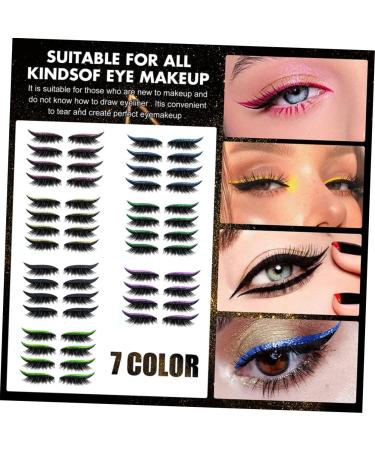 Angoily 28 Pairs Glitter Eyeliner Fake Eyelashes Fake Lashes Decor Water Proof Tape Eyelash Tapes Tool Flash 1 count (Pack of 1) As Shown 1 - Buy Online on GoSupps.com