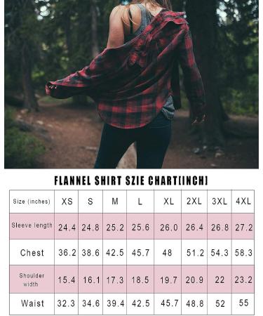 Uillnoodu Women's Flannel Plaid Shirt - Long Sleeve Regular Fit Button Down Casual (White/Black Plaid, Large) - Buy Online on GoSupps.com