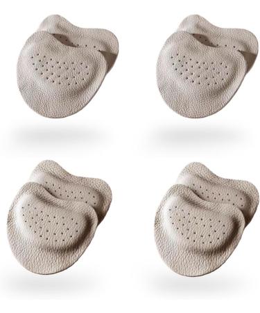 CB 4-Pair Soft Leather Metatarsal Pads for Foot Pain Relief | Ball-of-Foot Cushions Inserts for Men Women & Kids - 3mm & 6mm Thick - Buy Online on GoSupps.com